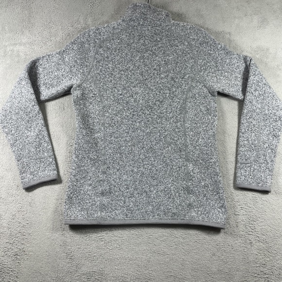 Patagonia Sweater Adult Small Gray 1/4 Zip Fleece Pullover LS Outdoor Preppy - Picture 15 of 16